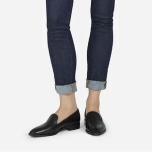 Everlane smoking  Black leather Loafers for Women size 9